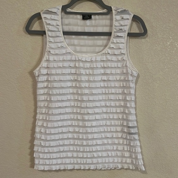 Tribal sleeveless tank top with ruffles size M - Picture 1 of 5